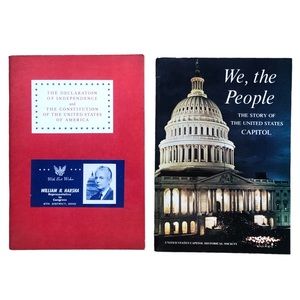 Rare Find Vintage History Books: We the People (1974) & The Constitution (1968)